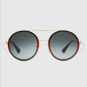 Gucci Round Frame metal sunglasses